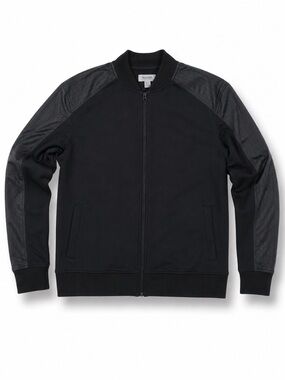 Kenneth Cole Men's Black Zip-Up Sweater Jacket size m